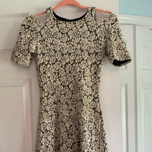 Top Shop cream/gray dress